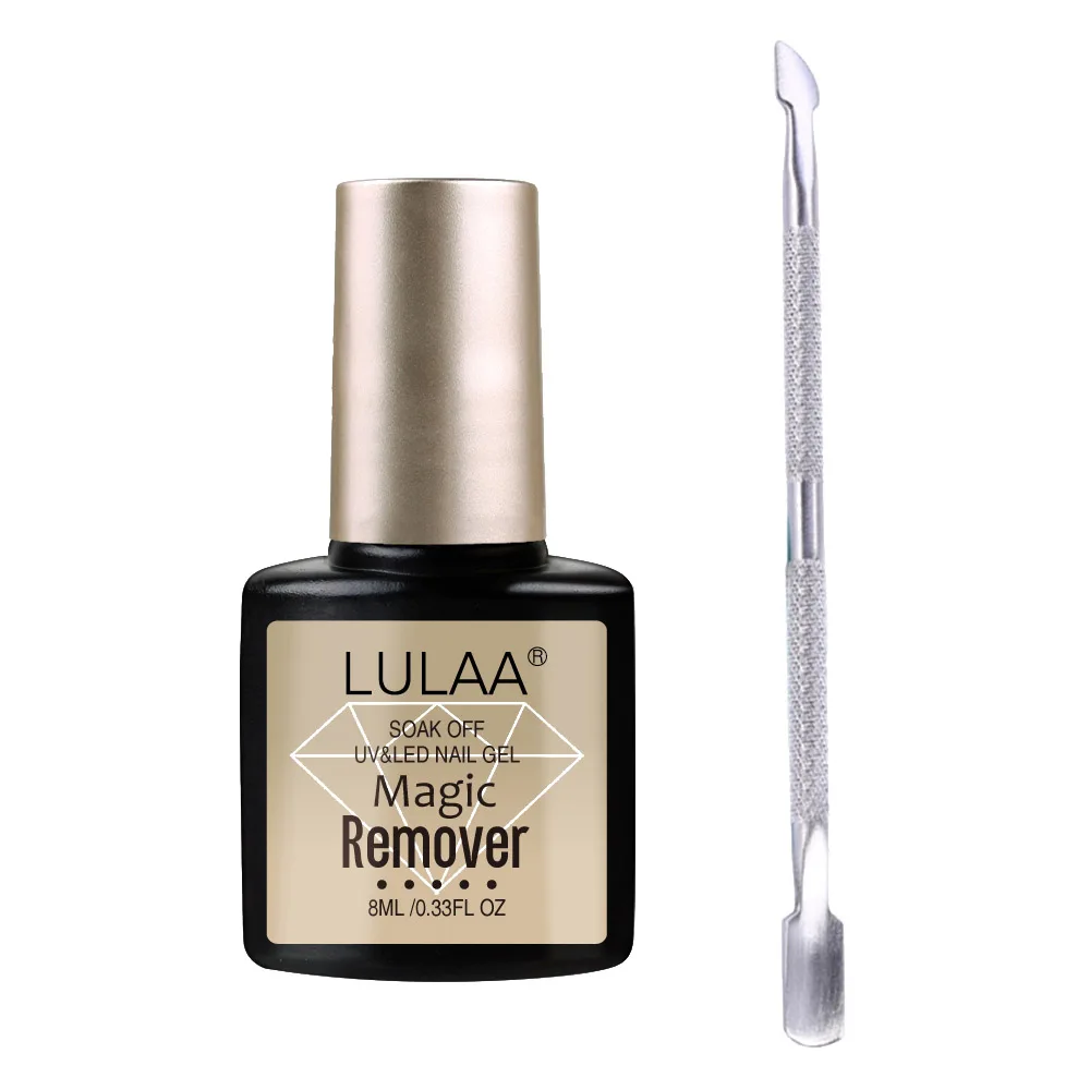 Lulaa Профессиональный 2/4/7 шт набор для полировки ногтей взрыв Magic эмаль Remover Замочить ногтей набор чистящих средств для инструмент для росписи ногтей высокое качество - Цвет: 1 bottle with tool