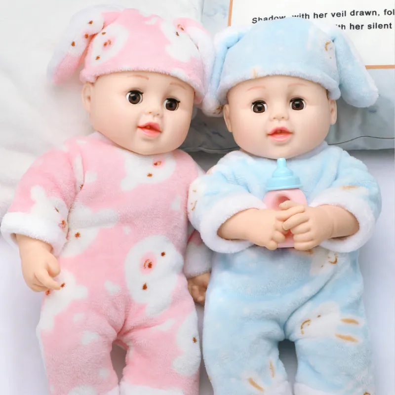 

High Quality Silicone Reborn Doll Cute Plush Toy Baby Girl Gives Child The Best Christmas Birthday Child Boneca Gift Toys OO50CS