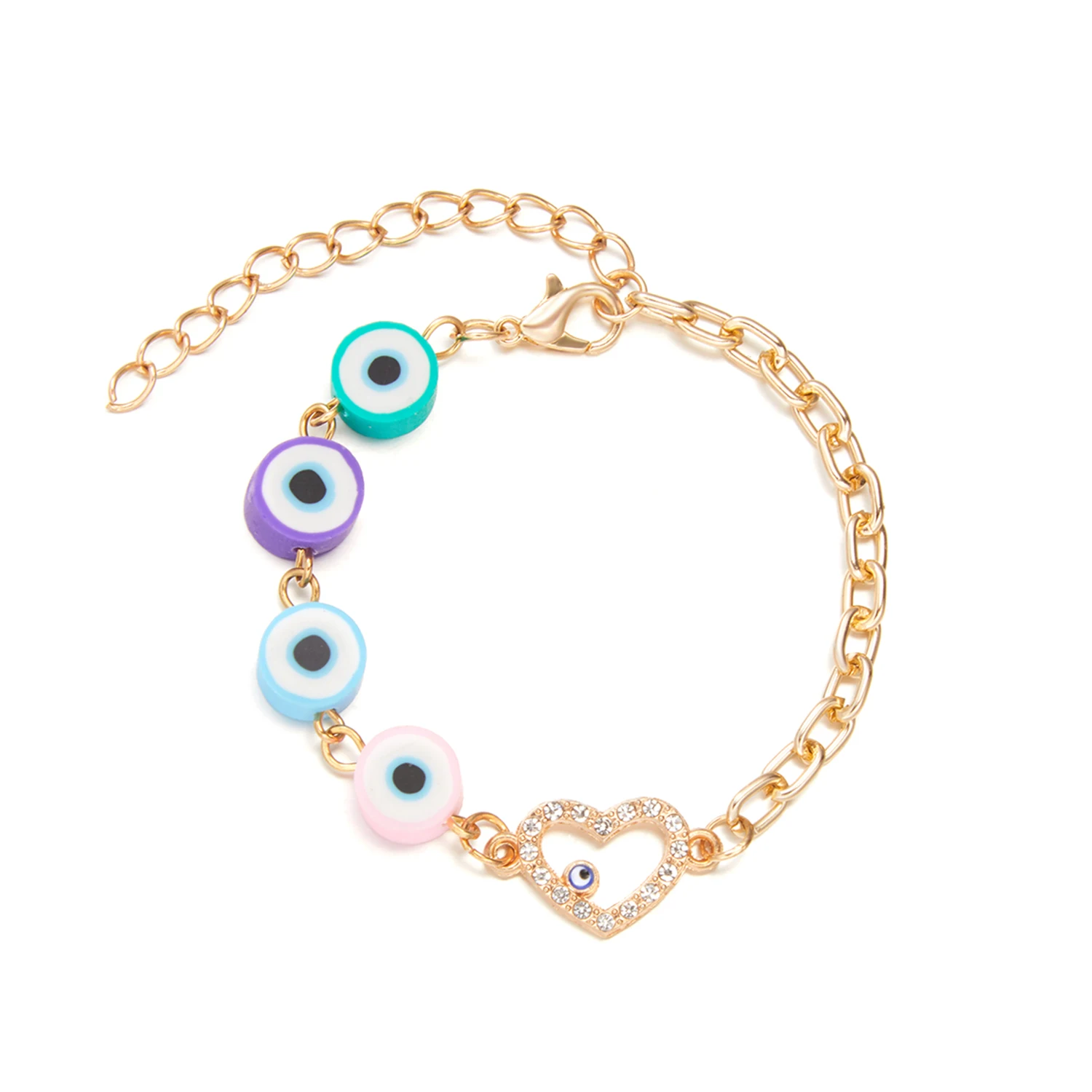 

Gorgeous Eye Elephant Love Hollow Bracelet For Sweet Women Golden Color New Arrival Popular Jewelry Party High Quality Gifts