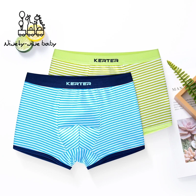 Нижнее белье для мальчиков 2 шт. Мультяшные детские шорты треугольные трусы