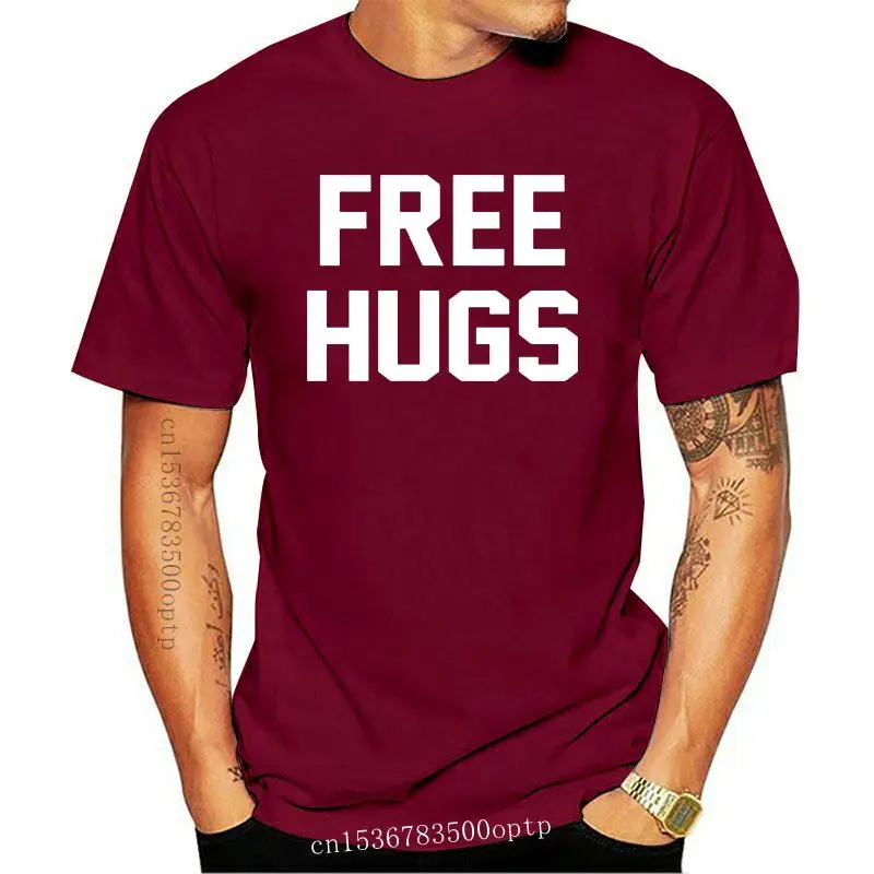 

Футболка женская хлопковая с надписью «Hugs»