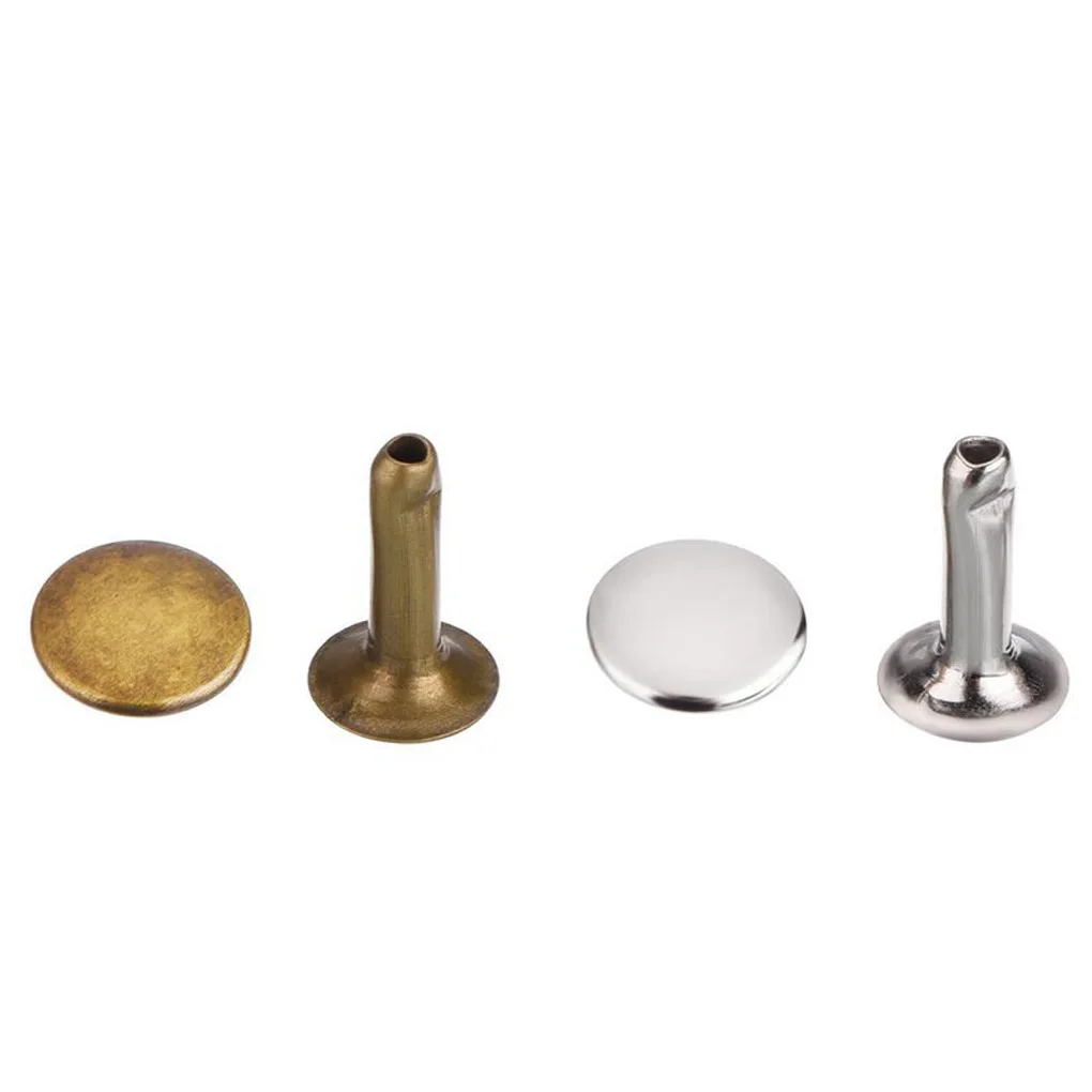 180 шт./компл. 6 мм 8 двойной Кепки с заклёпками из матовой кожи крафт мешок кнопка