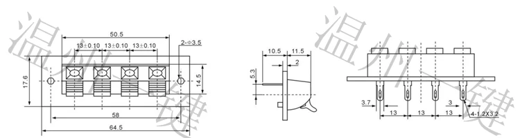 10 шт. Соединительный зажим 4 разрядный высококачественный аудио монтажный