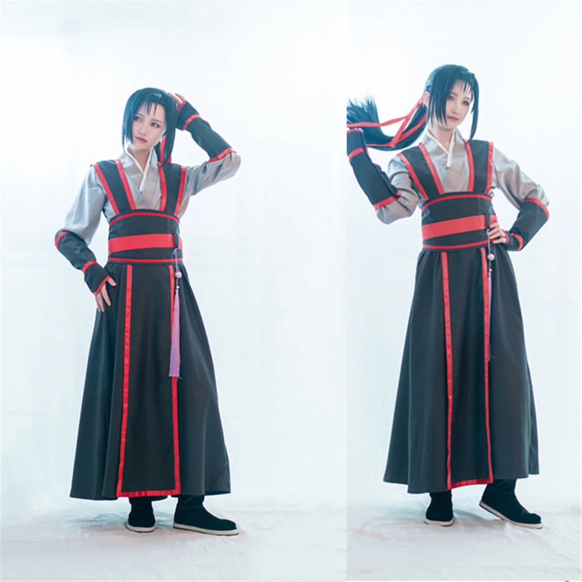 Wei Wuxian Косплей Mo Dao Zu Shi костюм унисекс аниме дедушка демонического культивирования Косплей Хэллоуин