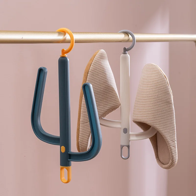 

2PCS Household Dry Shoe Rack With Multifunctional Rotatable Hook Balcony Outdoor Dormitory Small Portable Shoe Organizer Shelf