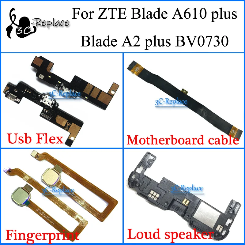 Гибкий Usb кабель для материнской платы ZTE Blade A610 plus / A2 BV0730|Шлейфы мобильных