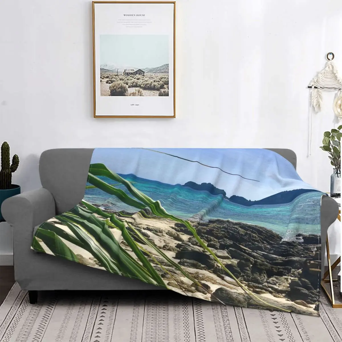 

Manta de playa Secret de Phi Island, colcha de cama a cuadros, manta Thermal para camas