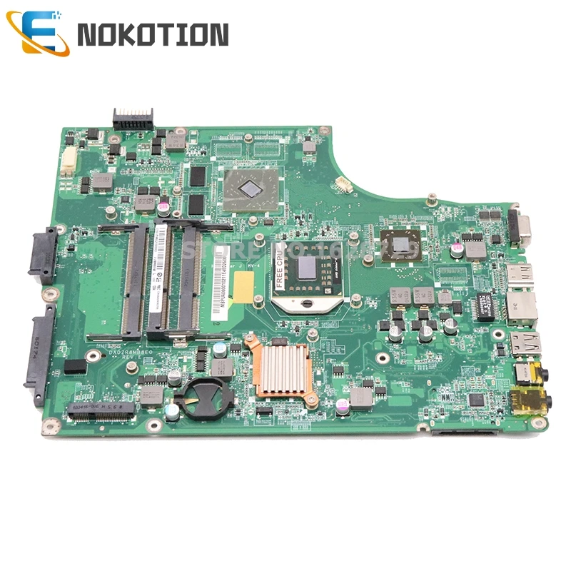 NOKOTION MBPUA06001 MB. Pua06001 для acer aspire 5553 5553G материнская плата ноутбука DA0ZR8MB8E0 HD 5470 DDR3 Бесплатный процессор