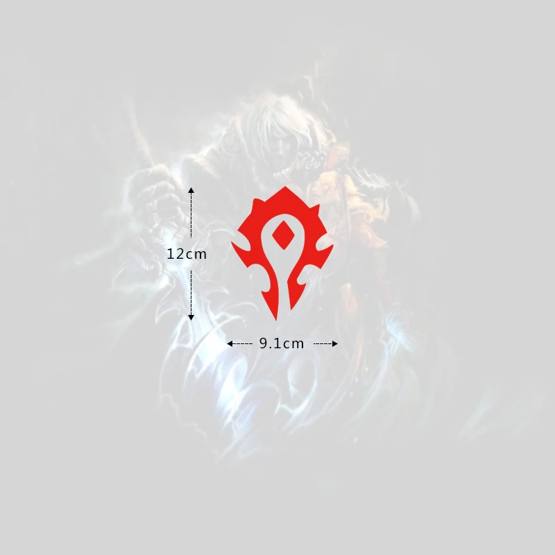 Автомобильная наклейка World of Warcraft Автомобильная наклейка для племенного логотипа Union Badge WOW задняя декоративная наклейка на окно - Название цвета: D