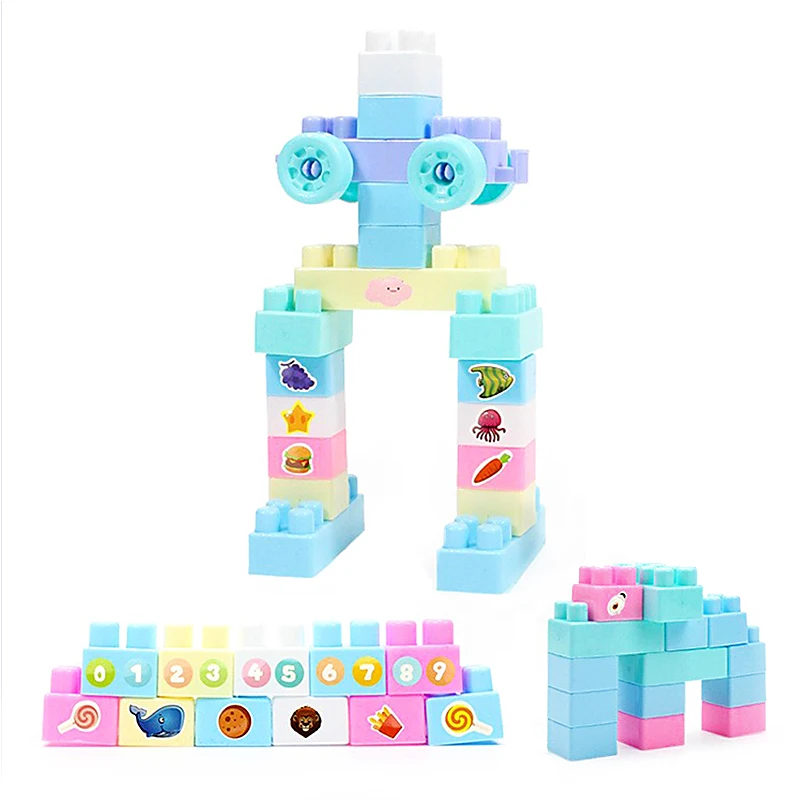 

100pcs DIY Building Blocks Set Assembled Building Robot Blocks Buildings Toys Blocks City for Kids