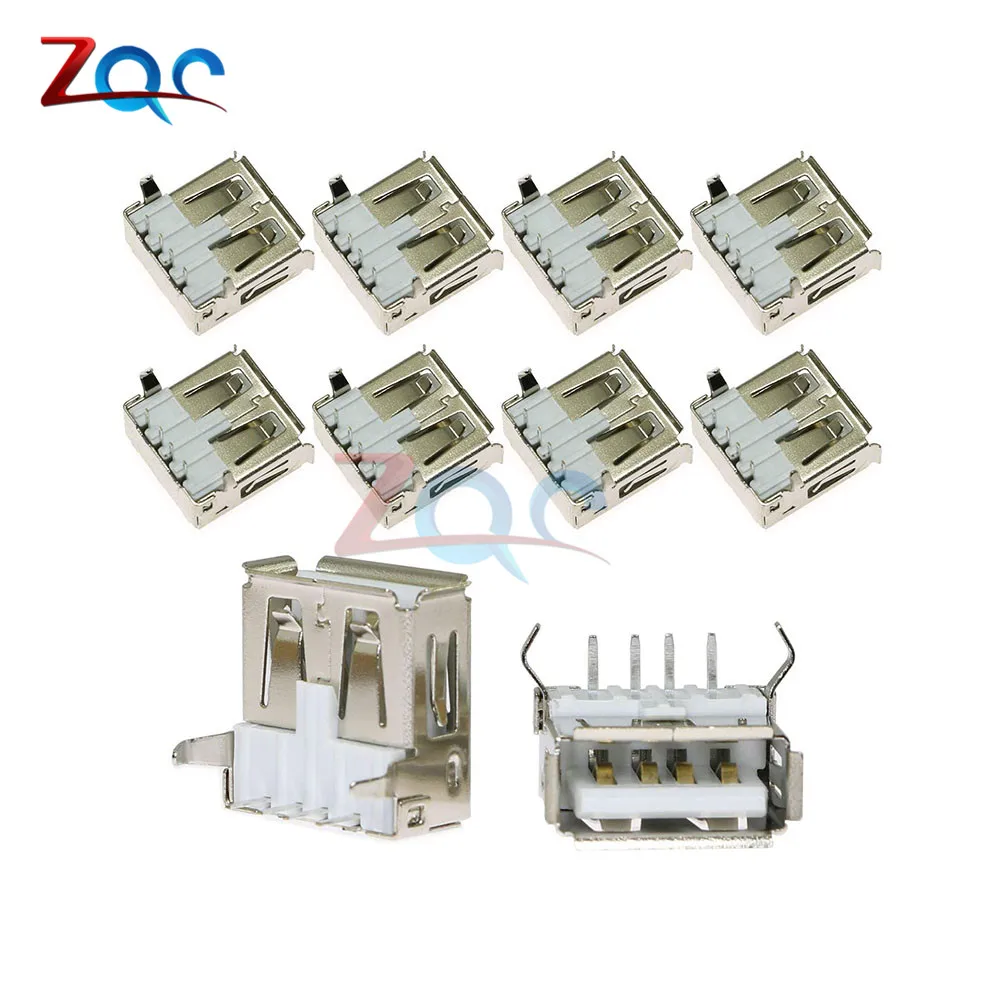 10 шт. разъёмы USB 2 0 типа A 4 контакта|connector 4pin|4pin femaleconnector female |