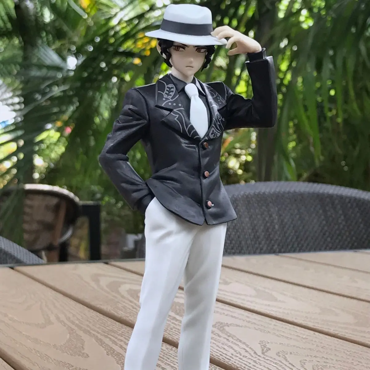 

180mm Kimetsu No Yaiba Kibutsuji Muzan Anime Figure Oni No Sou Model Toy Car Decoration