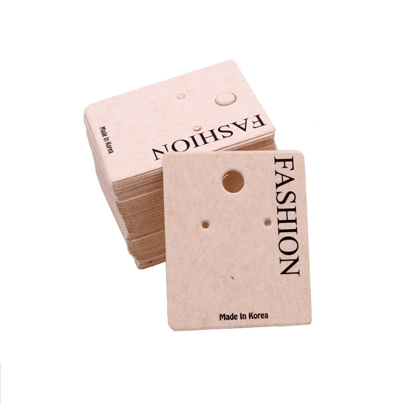 Крафт карты для сережек 100 шт./лот Рождественский дисплей ювелирных изделий 3 2*4