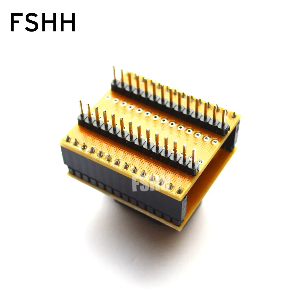 Программатор адаптер QFN28 to DIP28 WSON28 DFN28 MLF28 IC TEST SOCKET 5X5mm 0.5mm 28QN50K15050-D.