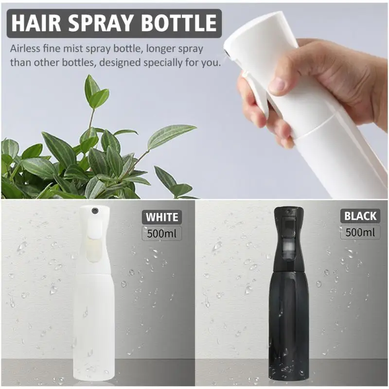

500ML Fine Mist Hairdressing Spray Bottle Empty Bottle Refillable Mist Bottle Salon Barber Hair Tools Water Sprayer Care Tools