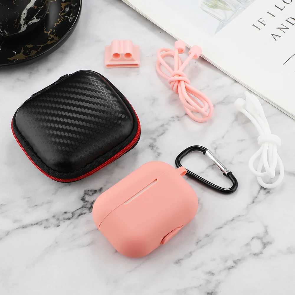 LAPOPNUT 6 шт. чехлы для наушников Apple AirPods Pro гладкая Пылезащитная силиконовая крышка