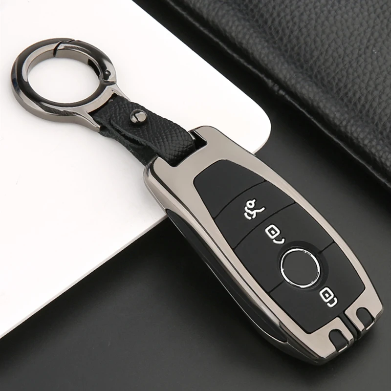 

Zinc Alloy+Silicone Car Key Case Cover For Mercedes Benz New E Class W177 W205 W213 W222 A205 A217 A238 S205 S213 C205 C217 C238