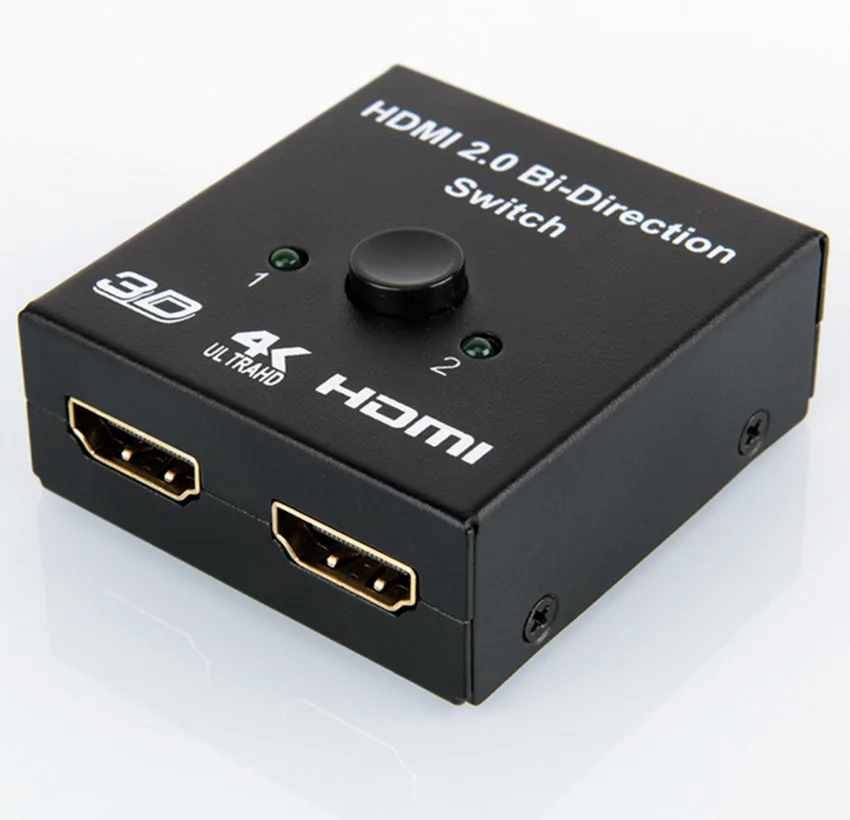 HDMI совместимый двунаправленный переключатель 1 для 2 разветвителей Full HD 1080p 3D 4K x 2K