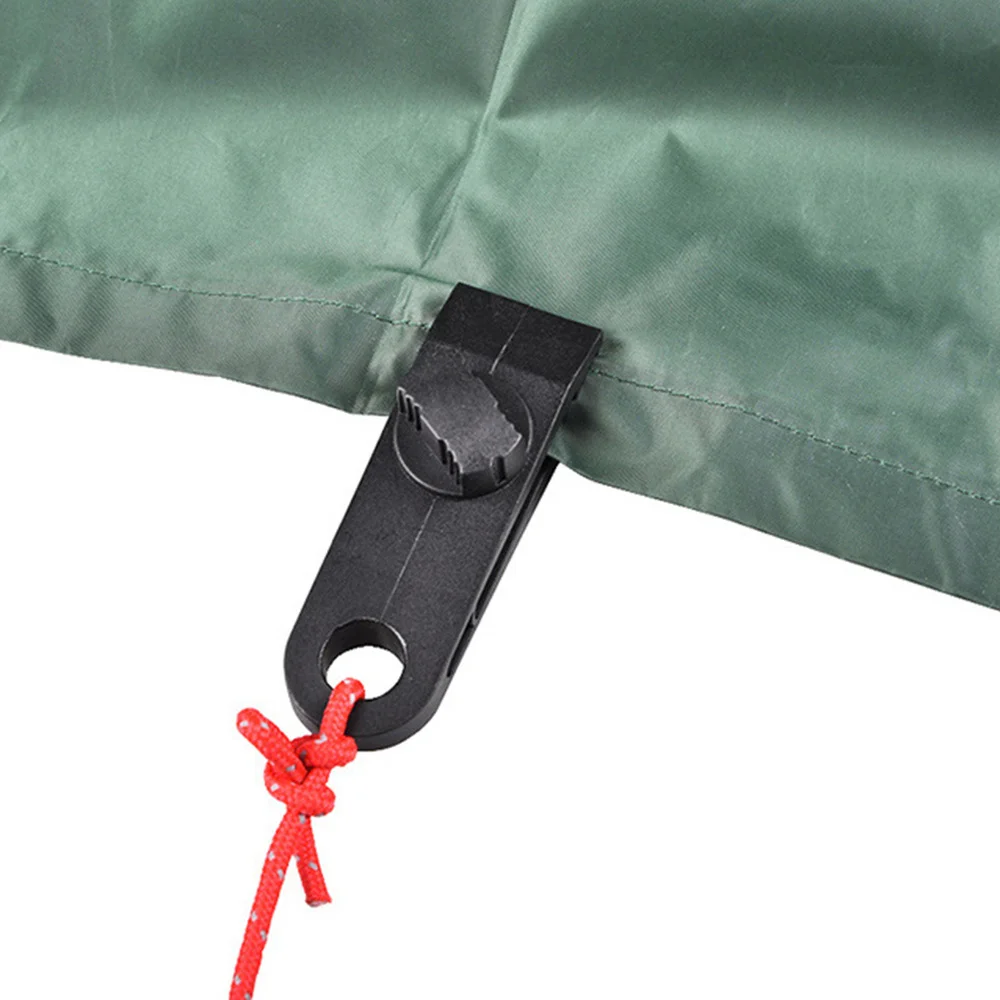 

10pcs Tarp Clips Heavy Duty Windproof Awning Clamp Grip Tent Clips Camping Carabiner Hook Buckle Clip Camping Accessory for Outd