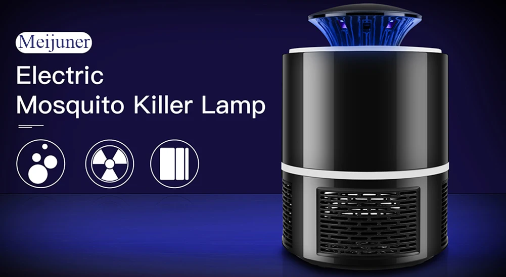 Meijuner, лампа от комаров, USB, электрическая, без шума, без излучения, средство от насекомых, мух, ловушка, лампа, против комаров, лампа для дома, B021