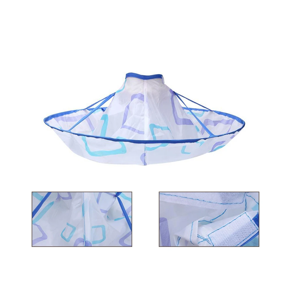 Детская круглая накидка для стрижки волос Складная Водонепроницаемая тканевая