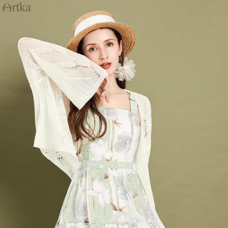 Женский трикотажный кардиган с V образным вырезом и длинным рукавом| |