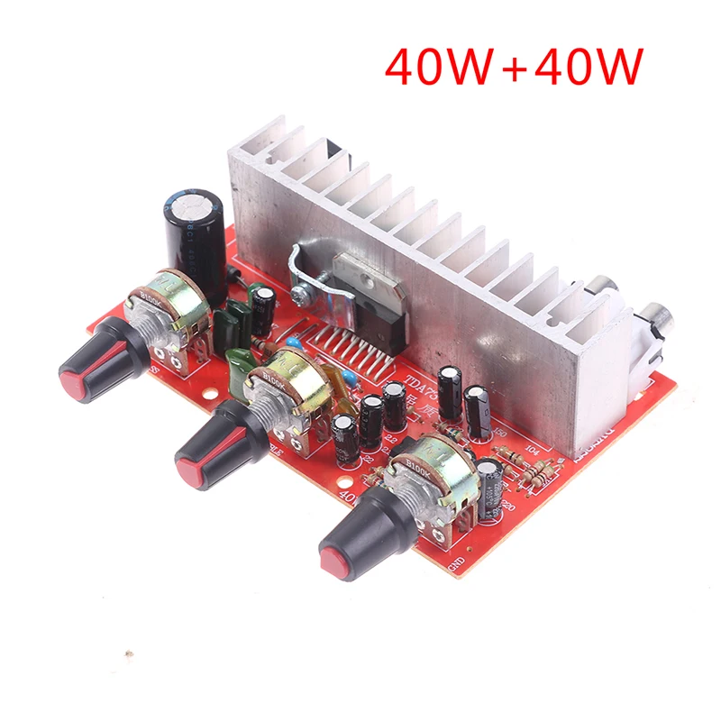 

Плата цифрового аудиоусилителя TDA7377, 40 Вт x 2, двухканальный стереоусилитель для домашнего кинотеатра, 1 шт.