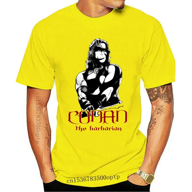 

Conan The Barbarian Classic Conan With Sword Logo Licensed Adult T Shirt Men Women Unisex Fashion Tshirt Free Shipping