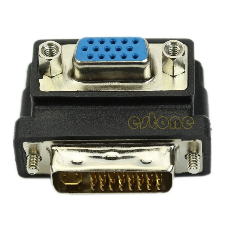 

Adapter VGA Female To DVI 24+5 Male Right Angle 90 Degree Converter HOT!