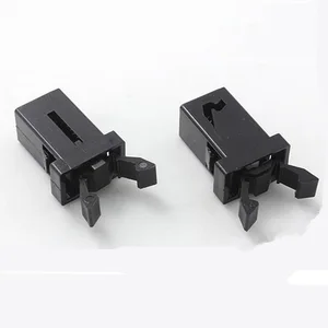 Пластиковый замок для мусорного бака, самоблокирующийся переключатель, сменный защелкивающийся совместимый с сенсорной крышкой, черный, 10 шт.