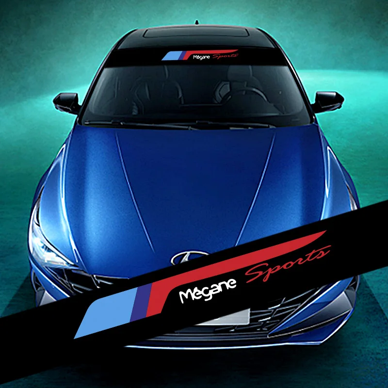 

For Megane Car Sticker Styling Decoration Decals Car Front Rear Windshield Prevent Sunlight Reflection Accessories