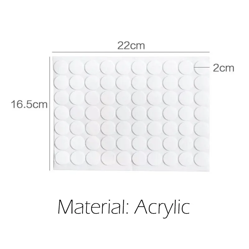 70 шт. 2 см круглая Двусторонняя Волшебная самоклеящаяся лента водонепроницаемая