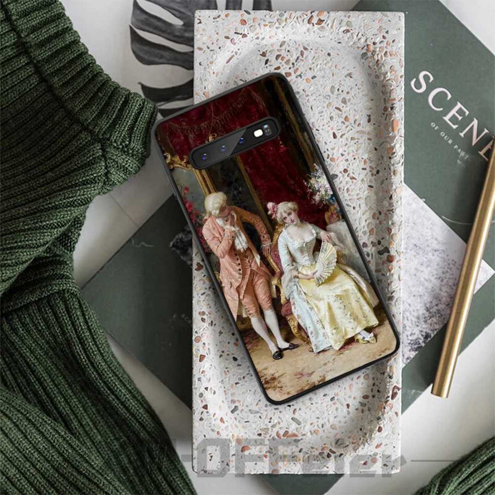 BaweiTE знаменитый очаровательный черный чехол из ТПУ для Samsung S9 plus S5 S6 edge S7 S8 S10 E |