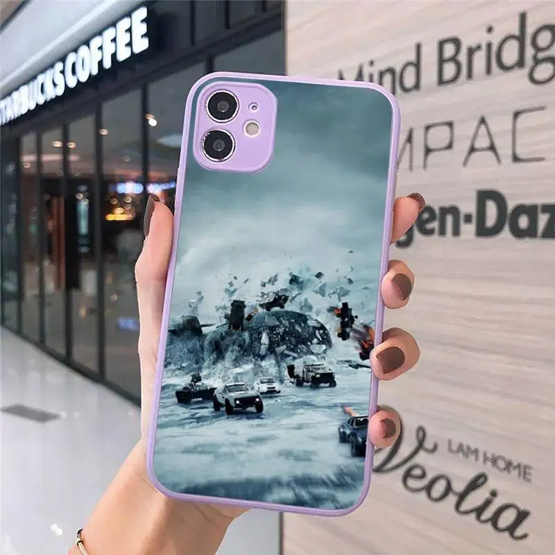 

Hot Paul Walker Fast & Furious Phone Case Matte transparent For Purple iPhone 12 Mini 11 Pro XR XS Max 7 8 Plus X Back Cover