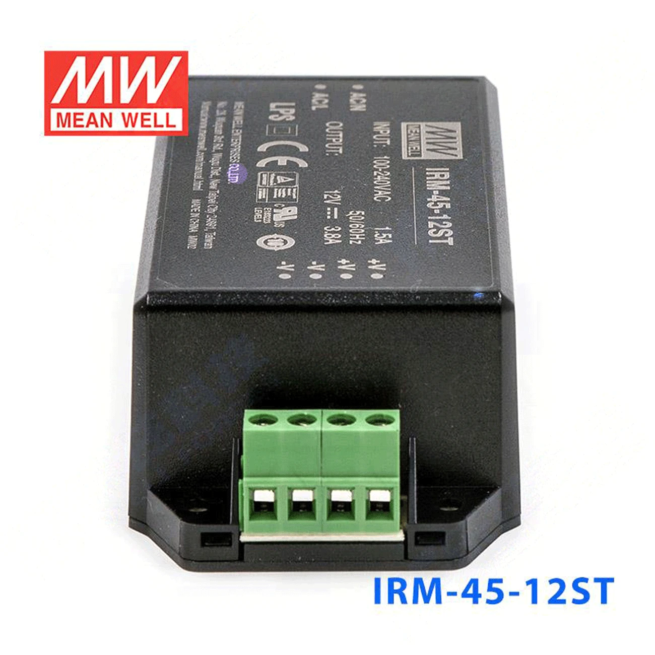 

kindly MEAN WELL 6Pack IRM-45-12ST 12V 3.8A meanwell IRM-45 12V 45.6W Screw terminal style