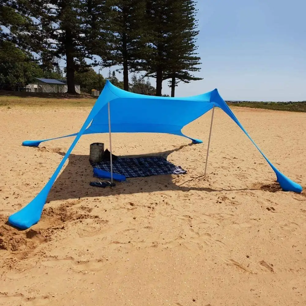 저렴한 휴대용 퍼걸라 방풍 해변 그늘과 전망대 텐트, 야외 캠핑, 드롭 배송