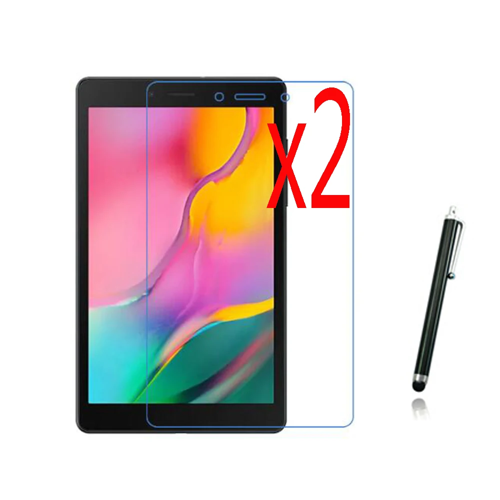 

3in1 2x Soft Ultra Clear Films Screen Protector Film Guards +1x Stylus For Samsung Galaxy Tab A 8.0 2019 SM-T290 T295/T350 T355