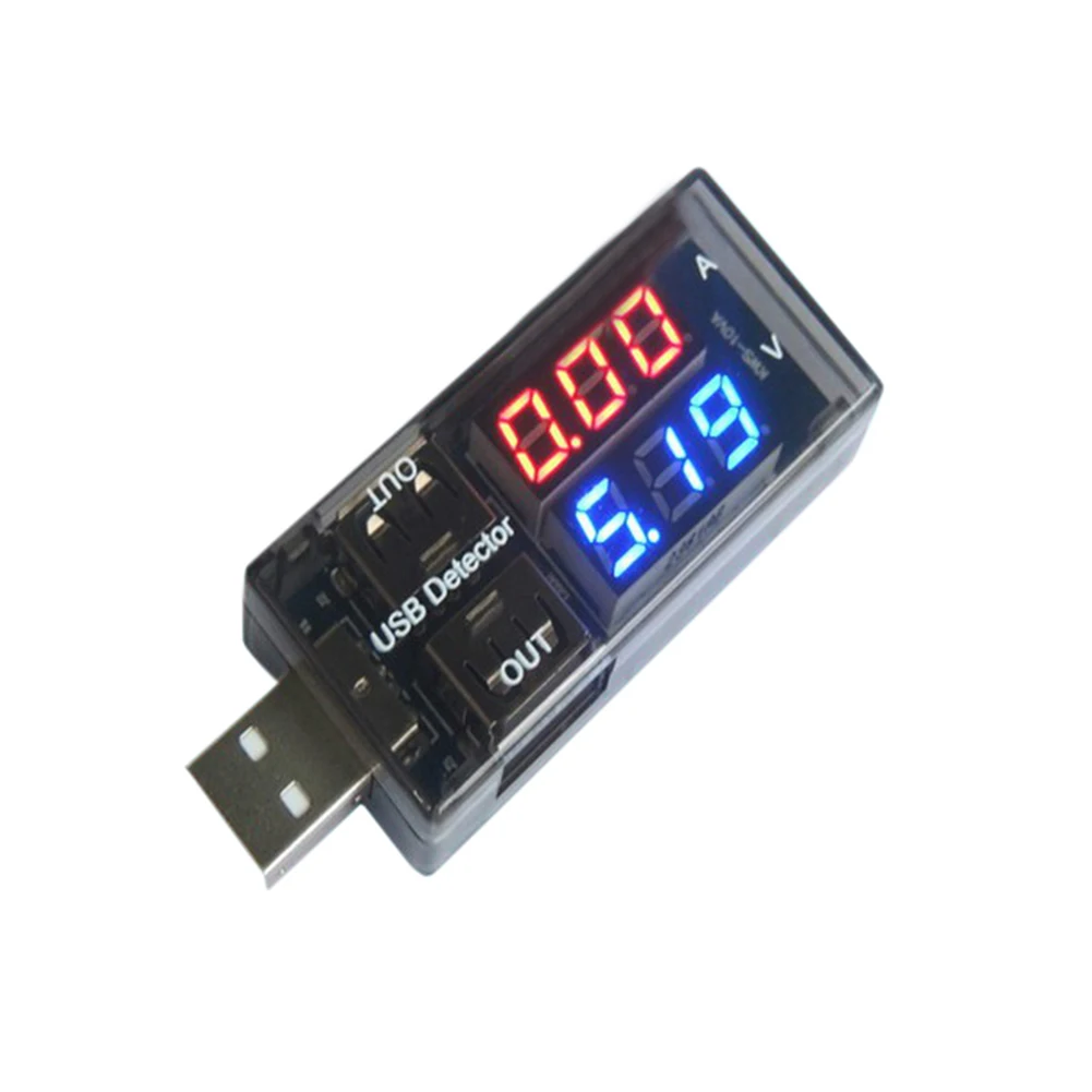 USB-тестер для зарядки аккумуляторов 3-9 в 3 А детектор напряжения и тока амперметр