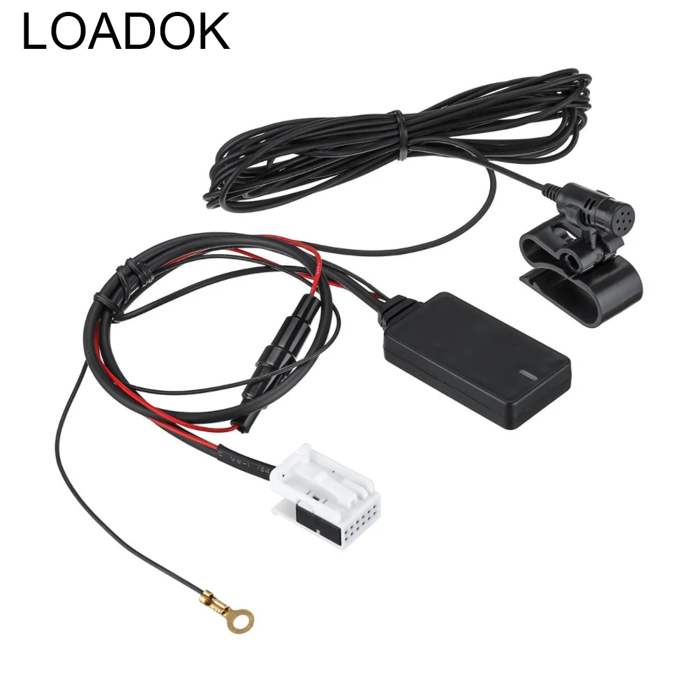 

12Pin bluetooth Car Hands-free Radio AUX Dongle MIC Cable For VW for SKODA RCD 210 310 510 RNS 310 315 510 810