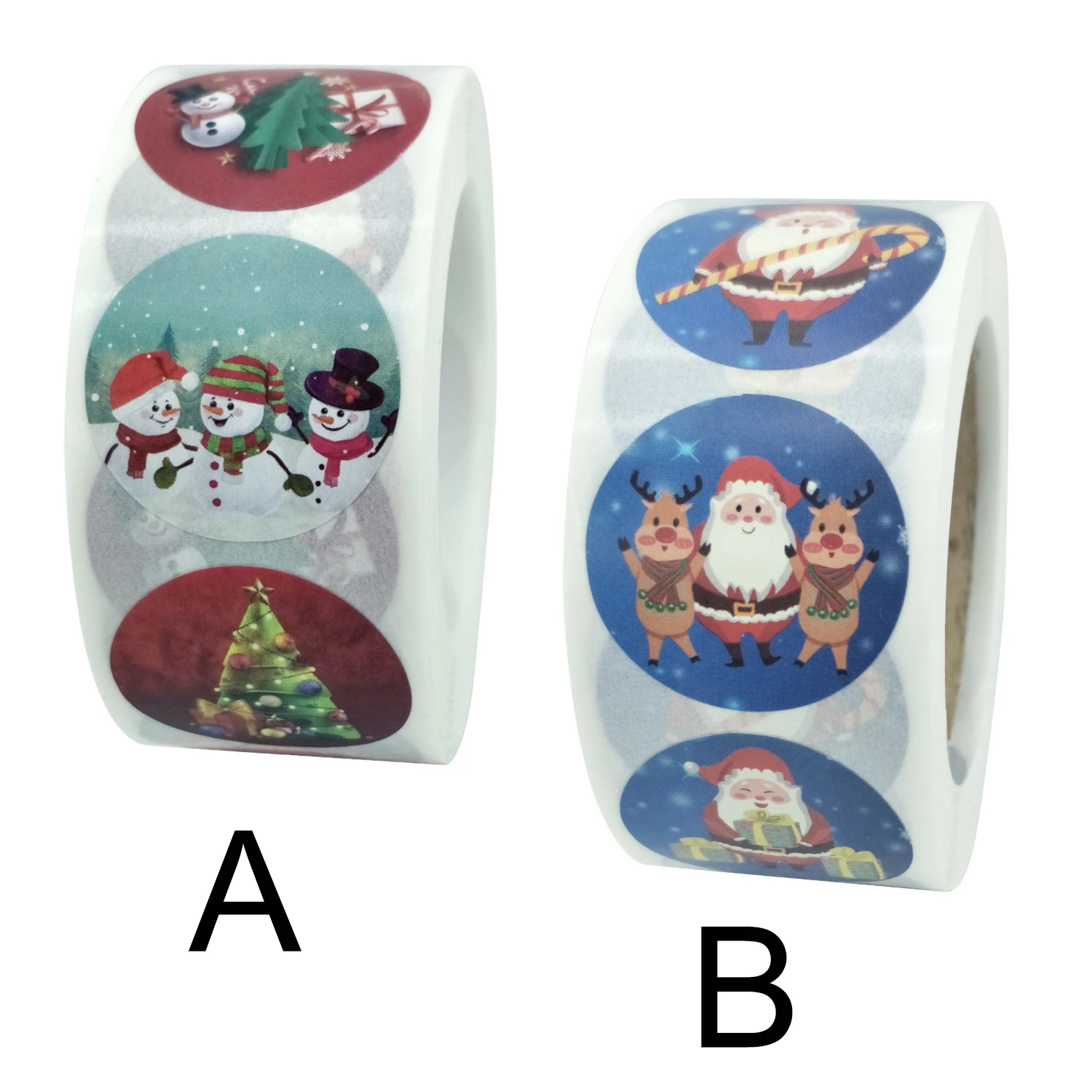 

Christmas Gift Sealing Stickers Cartoon Print Xmas Theme Diary Scrapbooking Stickers Party Gift Decorations Labels BJSto