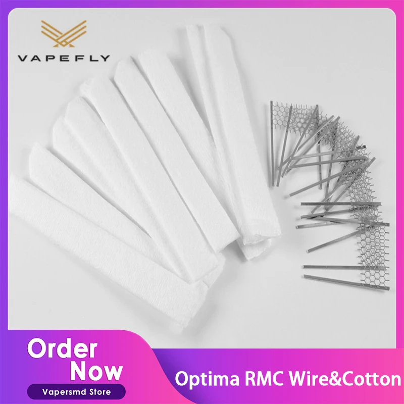 

Pre-order 10pcs/pack Vapefly Optima RMC Wire&Cotton Replacement Wires E Cigarette Accessories for Optima DIY RDTA Vape Kit
