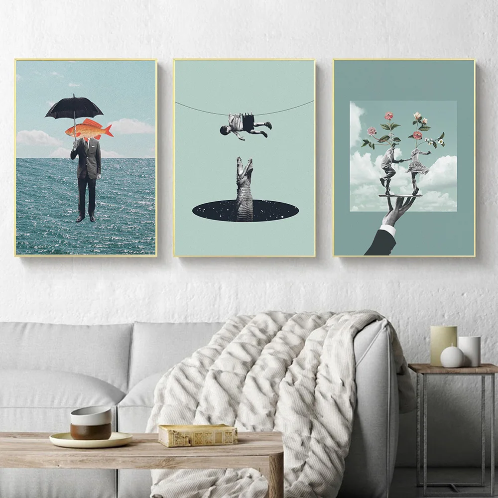 Абстрактная Картина на холсте Сюрреализм классическое искусство фантазия