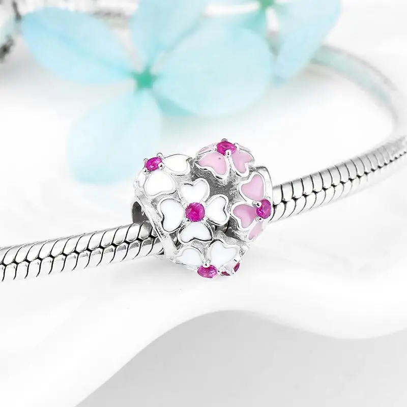 2018 модные элегантные Полые бусины из цветов магнолии для изготовления ювелирных