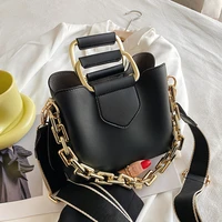 thick chain 2021 hit luxury womens pu leather small crossbody bags with short handle shoulder purses and handbag casual fashion