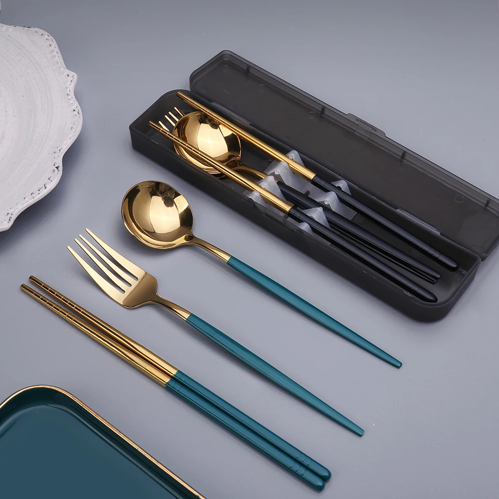 Набор кухонных портативных столовых приборов горячая Распродажа столовое