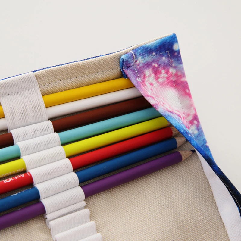 Чехол карандаш trousse scolaire с 36/48/72 отверстиями школьный чехол kawaii холст большая