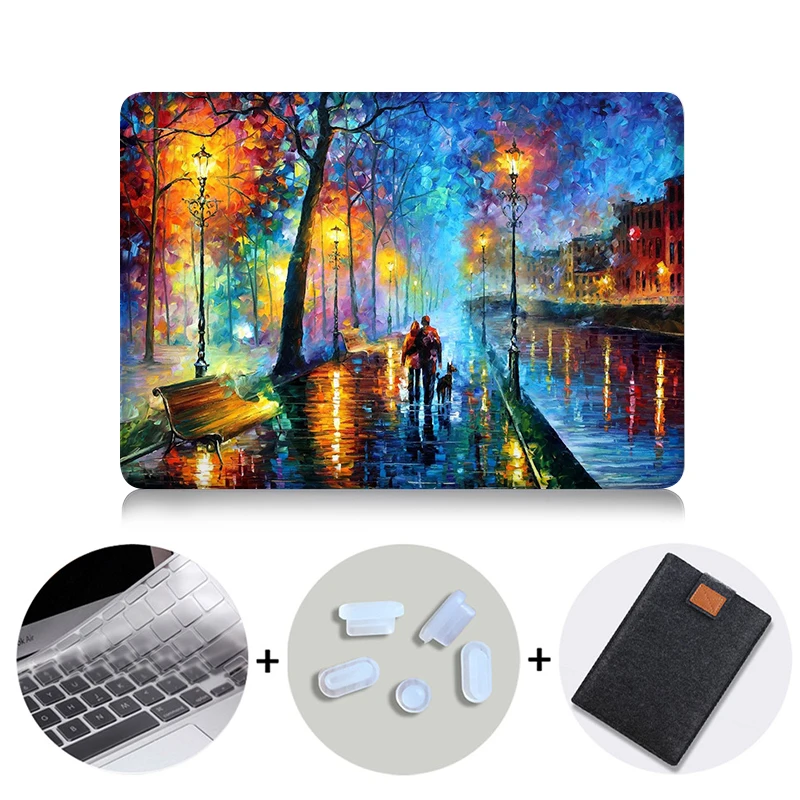 Природа Масляной Живописи Прозрачный Кристалл Для Apple Mac Macbook Pro 15 Крышка случая Macbook Pro 13 15 Дюймов С Retina Display A1502 - Цвет: MB15