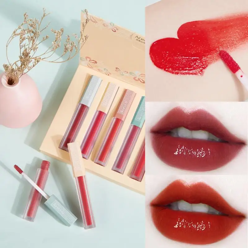 AɾRVEAL Lipstick Cosmetics Lip Gloss Glaze Moisturizing Velvet Lasting Matte Waterproof Sexy Cup Mineral Oil Plumper Volume |