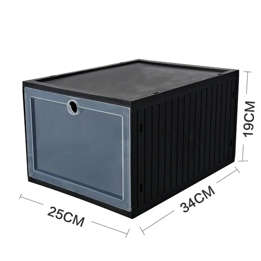 1 шт. большой размер домашняя складная коробка для хранения ящиков прозрачная