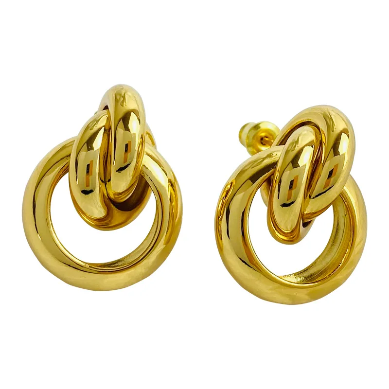

Korean Fashion Women Earring 2021New Aesthetic Gold Aros Charm Lady Luxury Gift Stud Earring Pendant Vintage Jewelry Hot Sale